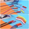 Unique Bargains Silicone Removable Soft Flexible Reusable Drinking Straws 8 Pcs - 3 of 4