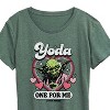 Women's - Star Wars - Valentine Yoda One For Me Short Sleeve Graphic T-Shirt - 2 of 4