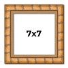 PosterPalooza | 7x7 Modern Bamboo Picture Frame, UV Acrylic, 5 Finishes - 2 of 4