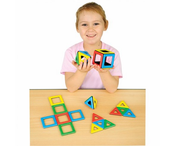 Polydron International BVI LTD Magnetic Polydron Starter Set  - 32 Pieces
