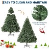Artificial Christmas Tree, Wide Tree with Metal Stand, 1450 Branch Tips, Realistic Pine Needles, Holiday Decor for Living Room, Office - 3 of 4