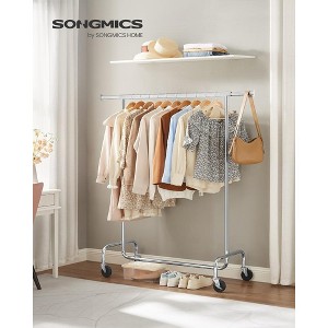 SONGMICS 286.6lb Clothes Garment Rack Heavy Duty Clothing Rack on Wheels Rolling Clothes Rack - 1 of 4