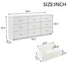 NicBex Dresser for Bedroom,Wide Chest of Drawers with Golden Handles,Storage Dressers for Bedroom - 3 of 4