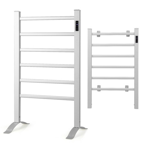 Costway Electric Heated Towel Warmer Wall Mount Drying Rack 304 Stainless  Steel : Target