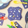 Blue Panda 50 Pack Rocket Ship Napkins for Outer Space Birthday Party (Blue, 5 x 5 In) - image 2 of 4