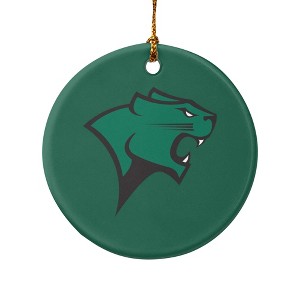 Chicago State University Primary Logo Porcelain Holiday Christmas Tree Ornament  2.8" (7.1 cm) - 1 of 4