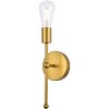 Elegant Lighting Keely 1 light brass wall sconce - 3 of 4