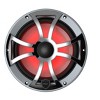 Wet Sounds REVO 8-XSG-SS GunMetal XS/Stainless Overlay Grill 8 Inch Marine LED Coaxial Speakers (pair) - 4 of 4