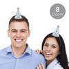 Big Dot of Happiness Winter Wonderland - Mini Cone Snowflake Holiday Party Hats - Small Little Party Hats - Set of 8 - 2 of 4
