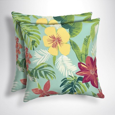 tropical outdoor pillows