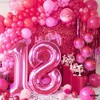 KatchOn, Hot Pink 18 Balloon Numbers - 40 Inch | Pink 18th Birthday Decorations for Girls - 3 of 4
