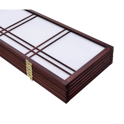 Cherry Pine 3-Panel Shoji Room Divider with Rice Paper