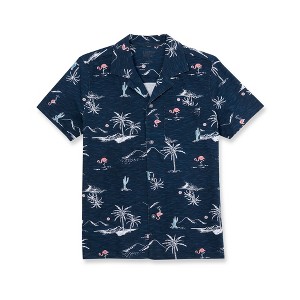 Lands' End Kids Short Sleeve Slub Camp Shirt - 1 of 2
