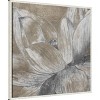 30"x30" Soft Lotus Blossom by Patricia Pinto Framed Canvas Wall Art Print White - Amanti Art: Modern Style, Polystyrene Frame - 2 of 4