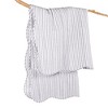 Martha Stripe Taupe Quilted Throw - Levtex Home - 4 of 4
