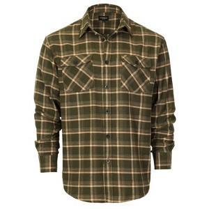 Gioberti Men's 100% Cotton Brushed Flannel Shirt - 1 of 4