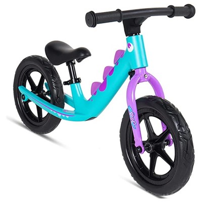 Royalbaby Dinosaur 12 Inch Lightweight Magnesium Alloy Frame Toddler Kids Balance Bicycle With Adjustable Seat For Boys And Girls Ages 3 To 5 Teal Target