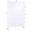 DSVIMOY Outdoor & Indoor Privacy Screen, Freestanding Decorative Privacy Screen for Deck Balcony Patio, White, 48"*76"*16" - 3 of 4