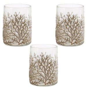 Melrose Dried Cedar Candle Holder (Set of 3) - 1 of 2