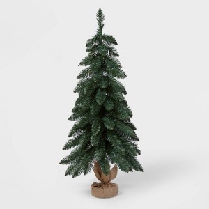 Unlit Downswept Alberta Spruce Mini Artificial Christmas Trees with Burlap Base - Wondershop™ - 1 of 3