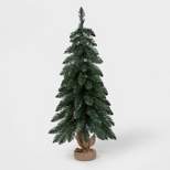 3' Unlit Downswept Alberta Spruce Mini Artificial Christmas Tree with Burlap Base - Wondershop™
