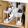 Acoinel Slim Rolling Storage Cart 4 Tier Bathroom Organizer Cart Mobile Shelving Unit Slide Out Utility Cart for Kitchen - 3 of 4