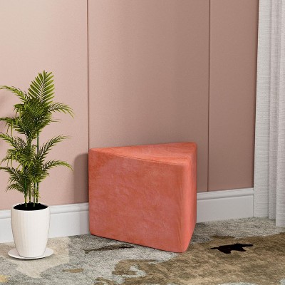 MaseiKar Large Pouf Ottoman Stuffed 5 Pieces Poufs Ottomans for Living Room Foot Rest Footstool for Under Desk, Foam Filled with Removable Cover