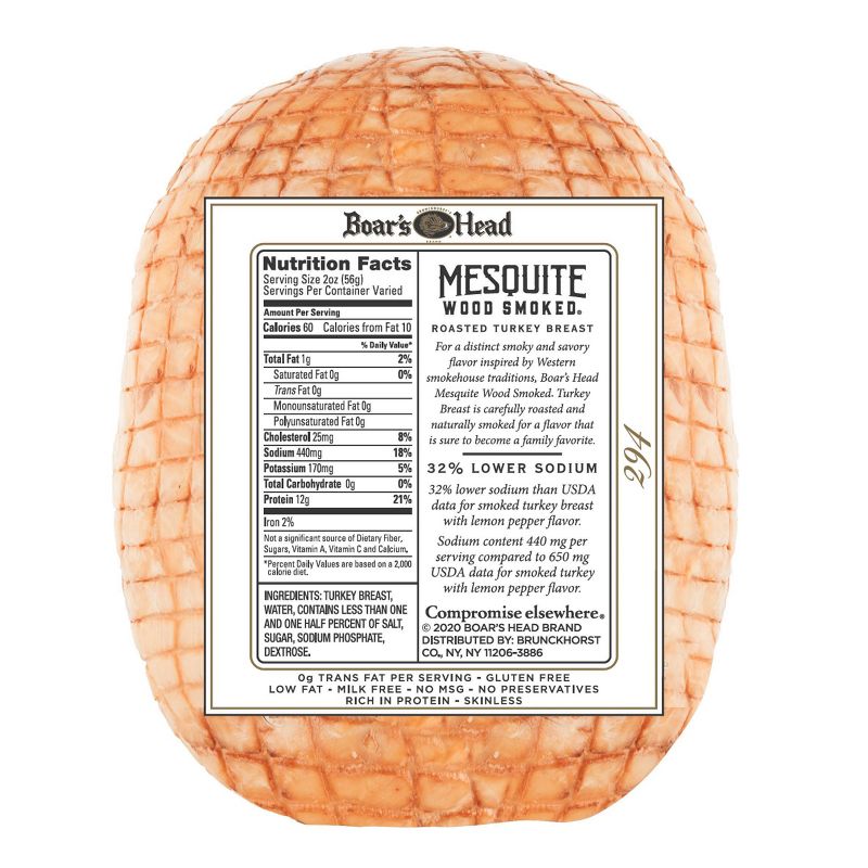 Boar&#39;s Head Mesquite Smoked Turkey - Deli Fresh Sliced - price per lb, 4 of 5