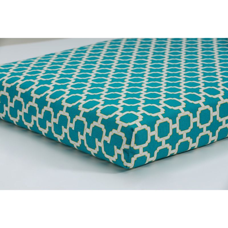 Hockley Geo Outdoor Bench Cushion - Pillow Perfect, 3 of 8