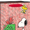American Greetings 7.75"x4"x9.75" Peanuts Cub Snoopy and Present - 3 of 4