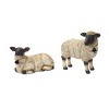Sheep Figurine Set 9.5 Inch Height Polyresin Farmhouse Decor with Bell Accents By Melrose - 2 of 3