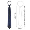 Elerevyo Men's Pre-Tied Texture Adjustable Zipper Neckties for Formal - 2 of 4