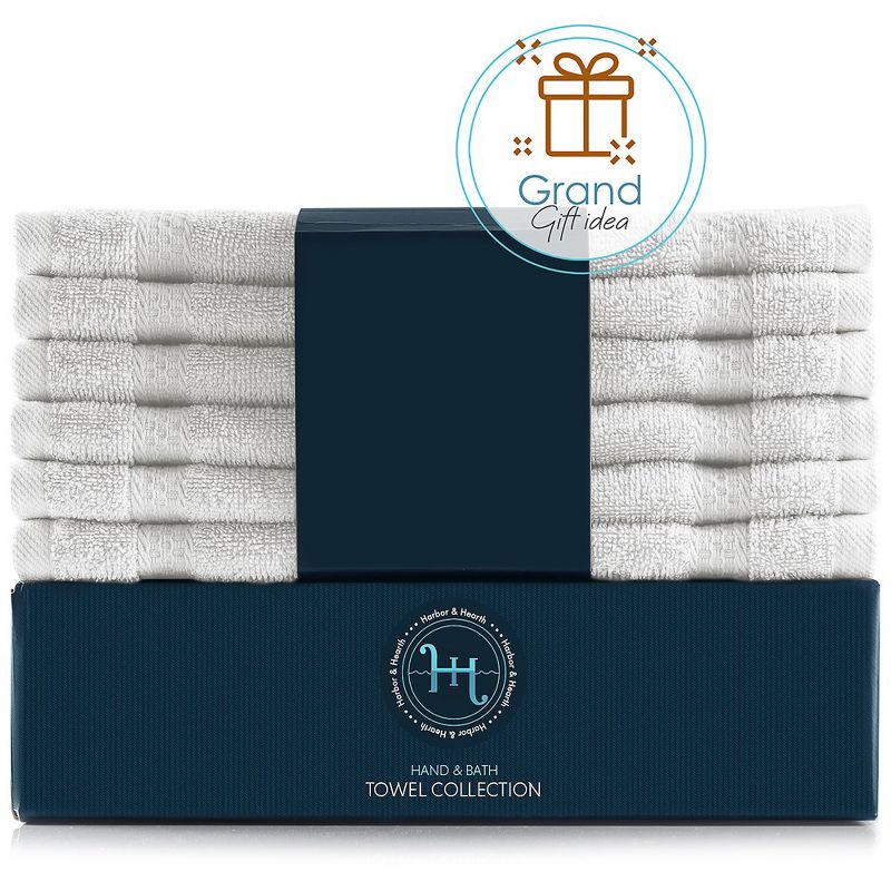 Hearth & Harbor 100% Cotton Towel Sets for Body and Face, 4 of 9
