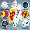 10'6" Inflatable Stand Up Paddle Board, Inflatable Paddle Board with Removable Fins, Non-Slip Deck Design, Safety Leash for Surfing,Paddling,Yoga - 3 of 4