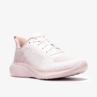 Женские кроссовки Clarks Womens Izza Knit 2 Sneaker Light Pink Shoes 7 Medium — фото 4