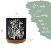 Elanze Designs Kitchen Utensil Holder With Non Slip Cork Base Large 8 Inch Ceramic Storage Crock Safari Animal Countertop Organizer Giraffe Black - 2 of 4