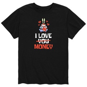 Men's - SpongeBob SquarePants - I love Money Mr. Crabs Short Sleeve Graphic T-Shirt - 1 of 4