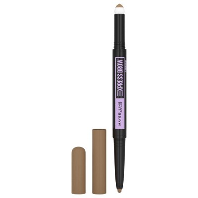 Maybelline New York Express Brow Satin Duo | Made with a packed sponge swiper that smoothest hairs and holds pigments - Dark Blonde