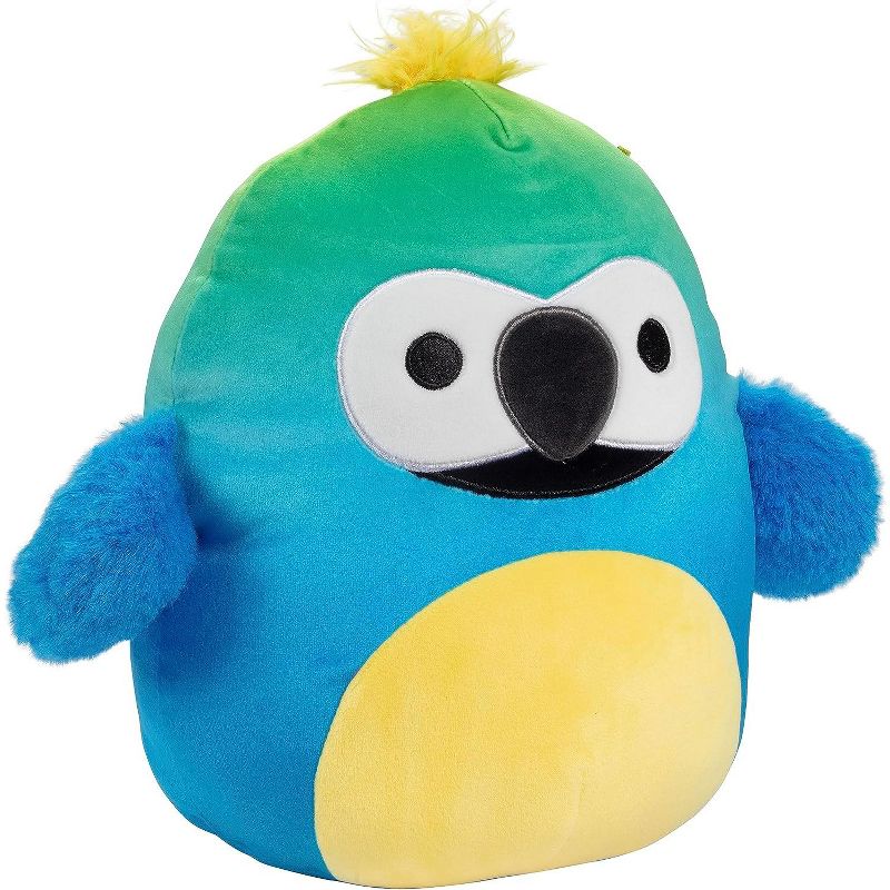 Squishmallows 10" Baptise The Blue and Yellow Macaw - Official Kellytoy Plush - Soft and Squishy Bird Stuffed Animal Toy - Great Gift for Kids, 2 of 4
