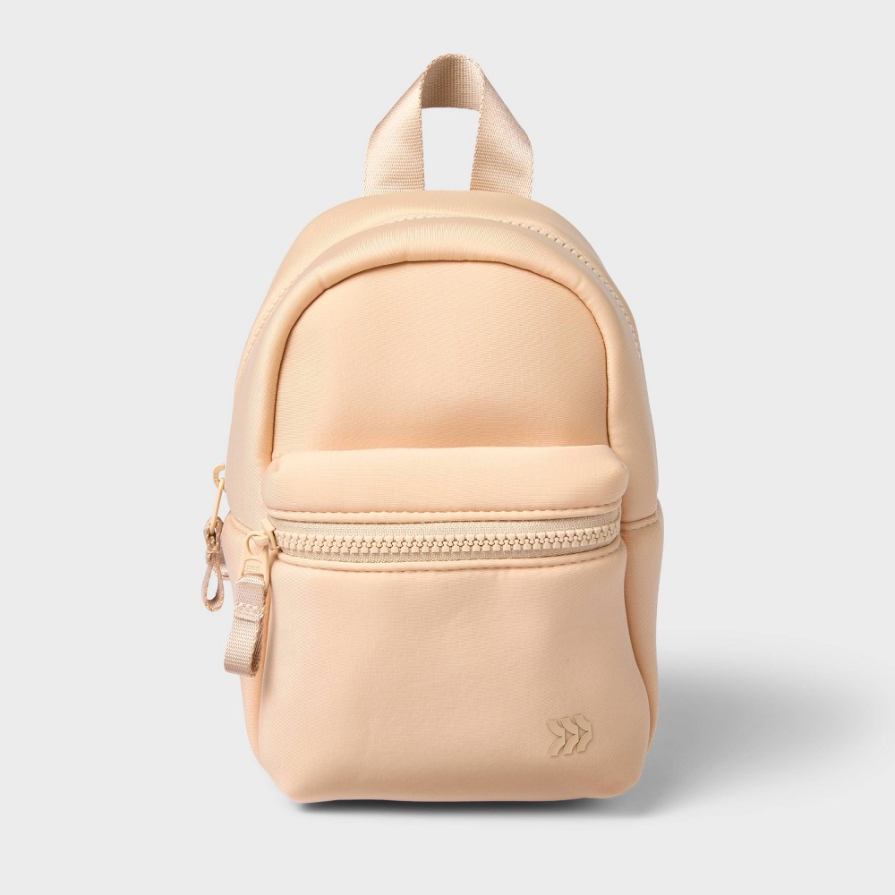 8.5" Neoprene Mini Backpack Cream - All In Motion™: Water-Resistant, Adjustable Strap