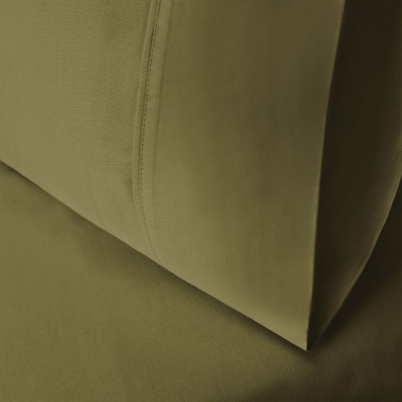 100% Premium Cotton 400 Thread Count Solid Luxury 2 Piece Pillowcase Set by Blue Nile Mills, 2 of 5