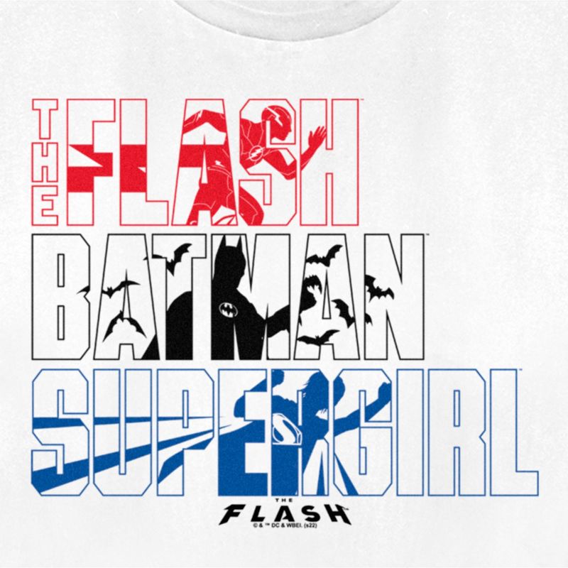 Women's The Flash Superheroes Silhouettes T-Shirt, 2 of 5
