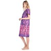 Casual Nights Women's Short Sleeve Muumuu Lounger Dress - 2 of 4