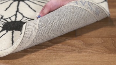 Handmade Blue Wool and Viscose Tufted Area Rug