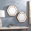 Livabliss Beehive Traditional Decorative Wall Mirrors - 2 of 4