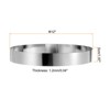 Unique Bargains Stainless Steel Seamless Nonstick Mirror Coating Round Cake Ring 2 Pcs - 2 of 4