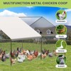 Large Metal Chicken Coop, Outdoor Chicken House and Poultry Pen with Waterproof Cover, Walk-In Chicken Run for Yard, Suitable for Rabbits and Ducks - 2 of 4