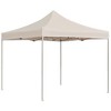 vidaXL Professional Folding Party Tent - Rust-Resistant Aluminum Frame, Waterproof Oxford Fabric with UV Protection, Cream, 9.8x9.8 ft - 2 of 4