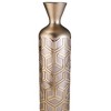NicBex Cylindrical Polyresin Vase Home with Weave Rose Gold Design for Centerpieces for Dining Room, Living Room, Office - 3 of 4