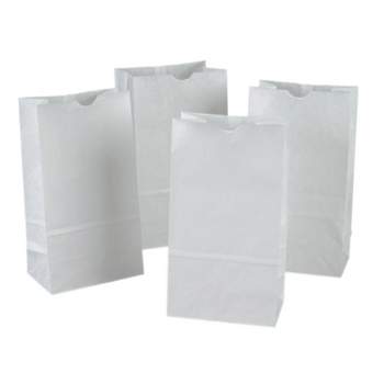 Pacon Rainbow PAC72005 White Kraft Bags 50 Bags